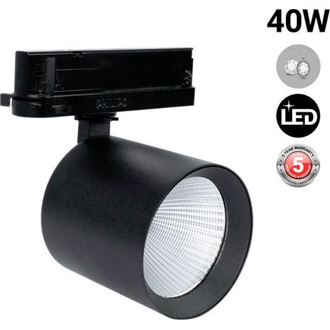 Faretto LED a binario trifase - 40W - Gioielleria - Driver