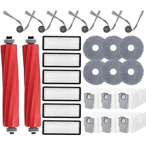 Pièces et accessoires pour Roborock QV 35A / QV 35S / QR 598 / QR 798 / Qrevo L : brosse principale, filtre, sac à poussière (1/5)