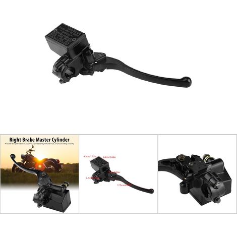 Levier de frein et d'embrayage avant droit 7/8" 22mm noir pour Yamaha YFZ450 YFM - Cylindre maître moto (1/5)