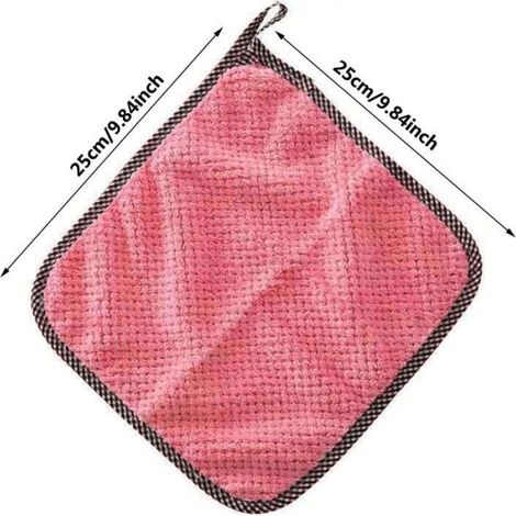 Torchons - Non spécifié - Lot de 10 - 25x25 cm - Ultra Doux - Séchage Rapide (1/4)
