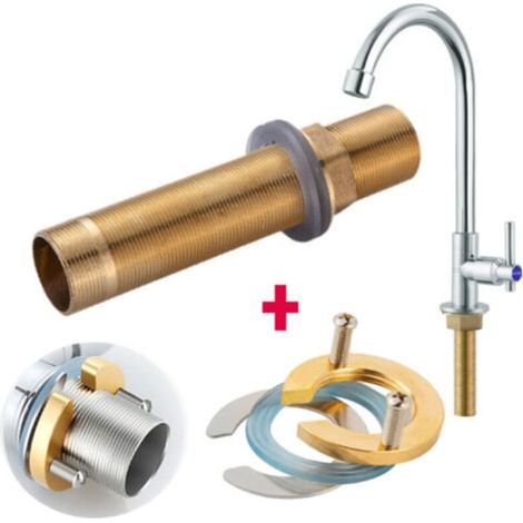 Kit de réparation de robinet, kit d'accessoires de fixation de filetage en laiton pour la réparation de robinet (M32-150 mm) (1/4)