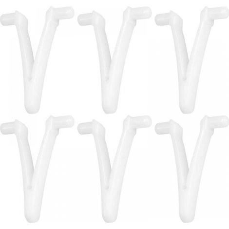 6pcs Piscine d'approvisionnement Papillon v Clip pour Piscine Spa Brosse Feuille râteau Feuille Skimmer tête d'aspirateur pour Nettoyage de Piscine (1/5)