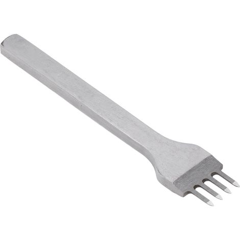 Poinçon de sellerie en acier trempé, outil 4 pointes pour perçage cuir DIY 4mm