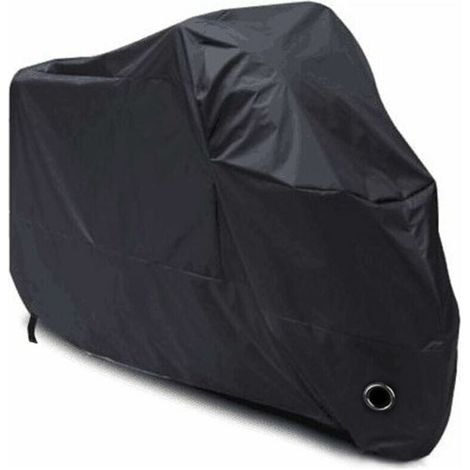 Housse Moto - Polyester 190T Imperméable - Protection Contre Pluie Vent Poussière Rayures - Avec Sangles et Trou pour Serrure - Taille L (220 x 95 x 110 cm) (1/4)