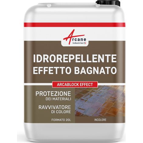 Idrorepellente per pietra effetto bagnato, per interni ed esterni - ARCABLOCK Effect - 20 L (fino a 200 m²)  - ARCANE INDUSTRIES
