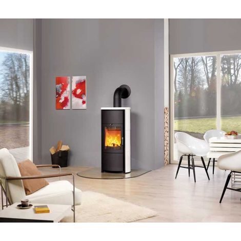 Keno Ecoplus 7 KW Kachel creme-weiss