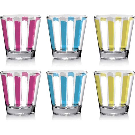 Set 6 Bicchieri da Tavola Acqua Vino Nadia Parasol 250 cc
