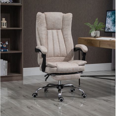 Sedia ufficio reclinabile con poggiapiedi 63x71x110-118 cm OKMYHOME (1/3)