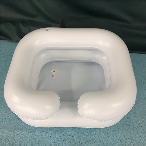Aufblasbares Haarwaschbecken, Shampoo-Becken, Badehilfe, Haarwaschbecken aus PVC, faltbar, Waschbecken für behinderte ältere Menschen (1/4)