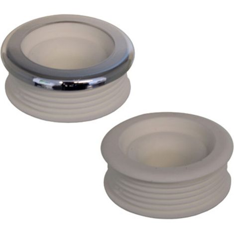 Raccord universel pour tube de chasse clair avec rosace pour Euro WC
