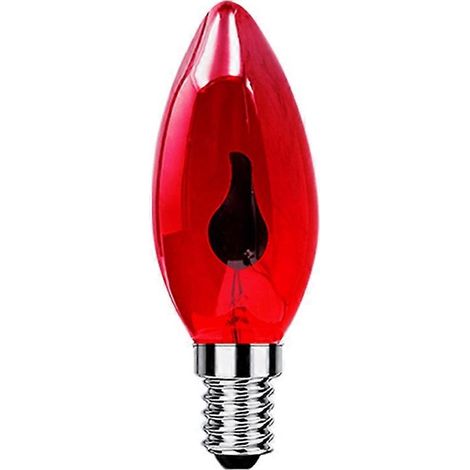 Ampoule LED Edison E14 3W 220V Effet flamme rouge vintage Lampe à bougie originale C15 (1/5)