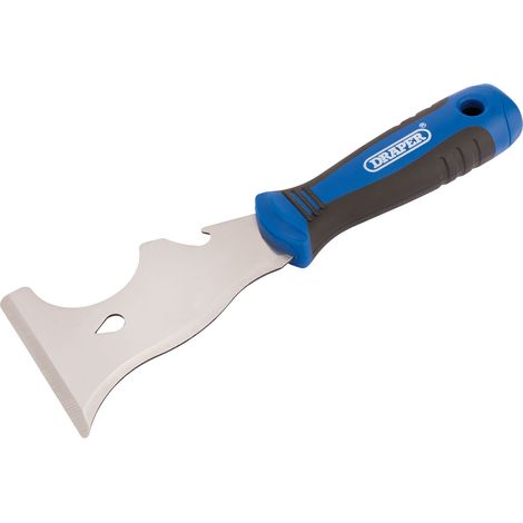 Draper 10-in-1 Soft Grip Multi-Function Scraper - Versatile Hand Tool for Painting, Wallpaper Removal, and Surface Preparation (1/5)