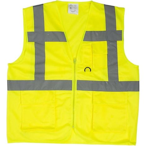 Gilet da lavoro estivo senza maniche YARD - Giallo Fluo 2XL - 56/58