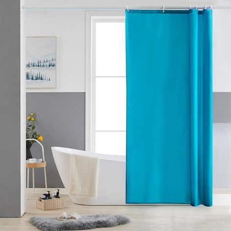 Schmaler Duschvorhang 90x180cm, wasserabweisend, schimmelresistent, waschbar (1/5)