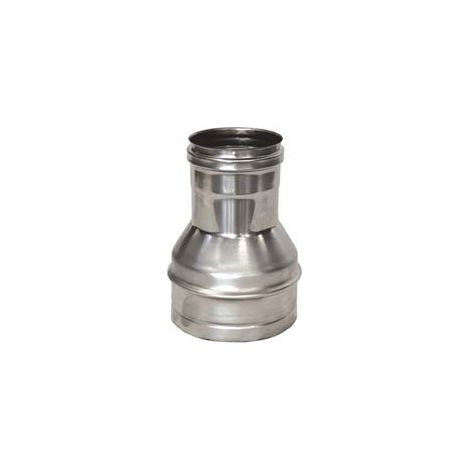RIDUZIONE PER TUBO ACCIAIO INOX AISI 304 F/M MONOPARETE SPESS. MM.0,5 F ø mm.140 M ø mm.120