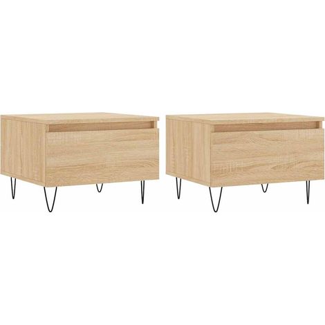 Maison Exclusive - Couchtische 2 Stk. Sonoma-Eiche 50x46x35 cm Ho
