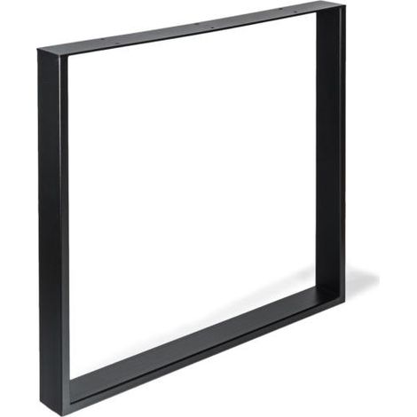 Mueble de diseño REI pie fijo metal crudo negro REI (1/4)