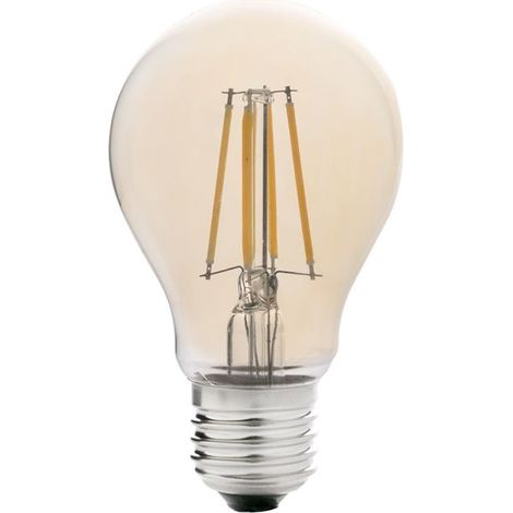 Bombilla E27 LED 5W 2200K Estandar filamento ambar dimable (1/2)
