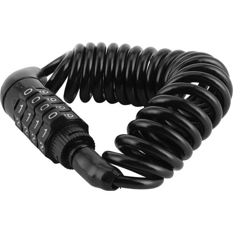 Cadenas à câble antivol pour casque Moto Vélo, 4 chiffres code secret, portable, sécurité anti-vol (1/5)