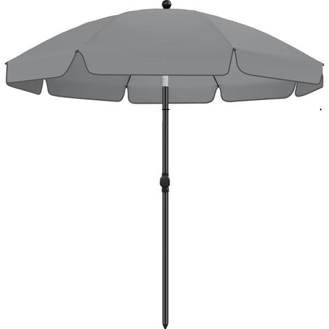 Parasol de Plage, Rotatif à 360°, Protection UV, Cercle gary (1/2)