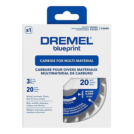 Dremel Blueprint CS600 lame multi-matŽriaux pour scie circulaire compacte 12V (1/3)