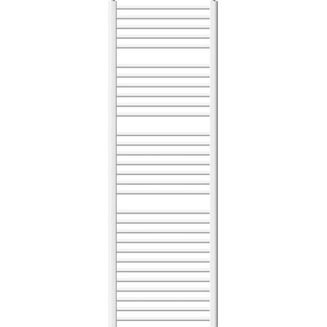 ECD Germany Badheizkörper - 600 x 1800 mm - Weiß - gebogen mit Seitenanschluss - Heizkörper Handtuchwärmer Handtuchtrockner