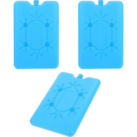 Lot de 3 Bacs à Glaçons en Plastique Bleu 200ml pour Congélateur, (1/5)