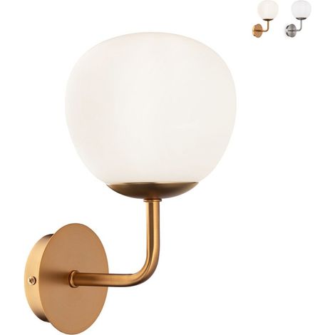Wandapplikation Wandlampe Kugelschirm weiß Erich Maytoni - Gold (1/5)