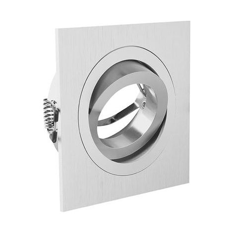 Foco de techo orientable MORENA - empotrable - aluminio - NEGRO - 9 x 9 cm GTV LIGHTING
