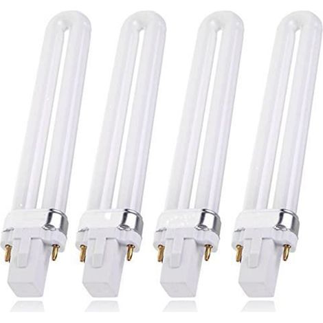 1/4 pièces 9W Lampe UV pour ongles Sécheur à ongles électronique Ampoule UV Lumière UV en forme de U