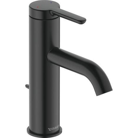 Duravit C.1 Mitigeur monocommande de lavabo M - Noir mat - avec vidage - C11020001046 (1/4)