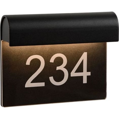 Lampe murale Thesi Led noir avec numéro de maison - 27881/06/30 (1/5)