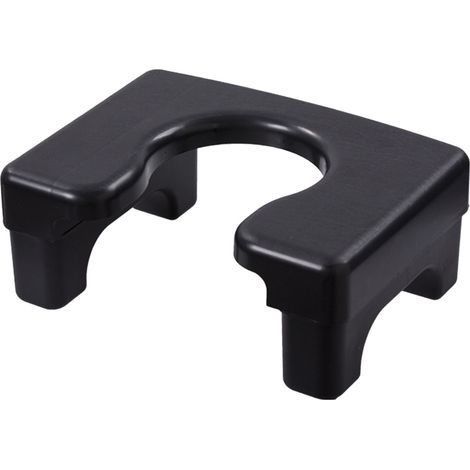 Tabouret de toilette accroupi, chaise Portable antidérapante, bain hygiénique, Commode multifonctionnelle, basse, noire, Version pour enfants (1/5)