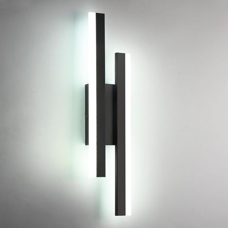 Applique Murale Intérieure LED, 16W Lampe Murale Moderne, Luminaire Mural Interieur pour Chambre, Salon, Couloir, Escalier,Lumière Blanche Froide