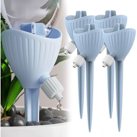Kit d’arrosage goutte-à-goutte – 4 pièces – Réglable – Vannes de régulation – Système automatique – Plantes et jardin (1/5)