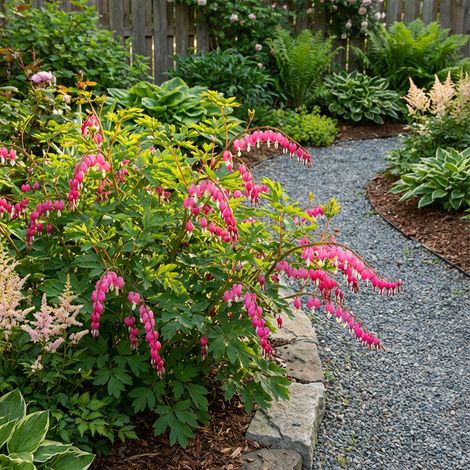 Bloomique - Lot de 3 - Dicentra Spectabilis - Cœur saignant - Floraison abondante - Rustique - Vivace - Hauteur 10-20 cm - Pot 9 cm