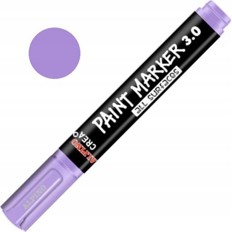 Rotulador de aceite de 2-3 mm para vidrio, cerámica y madera Alpino J. morado (1/3)