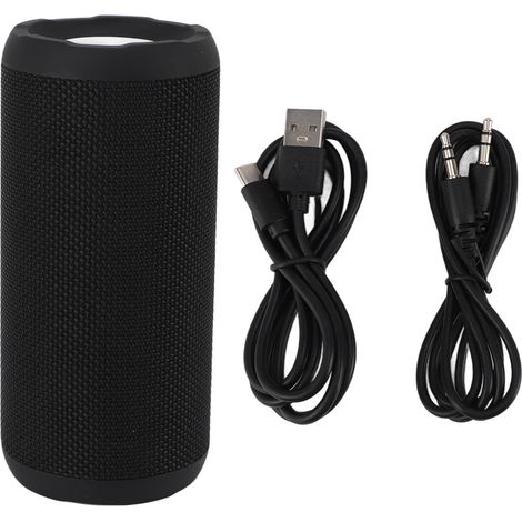 Enceinte Bluetooth sans fil S6 - 4Ω 10W2 Stéréo, 120 jours d'autonomie en veille, 15 heures d'autonomie en utilisation, indice d'étanchéité IPX7, Bluetooth TWS TF, boîtier résistant aux chocs et à la  (1/5)