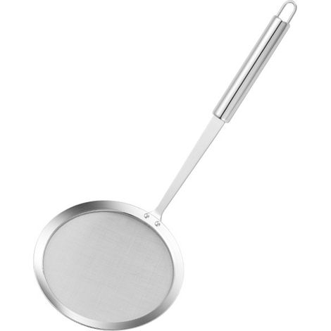 1 Passoire,Acier inoxydable,Poignée ergonomique,Séparation huile,Cuisine,Pâtisserie (1/5)