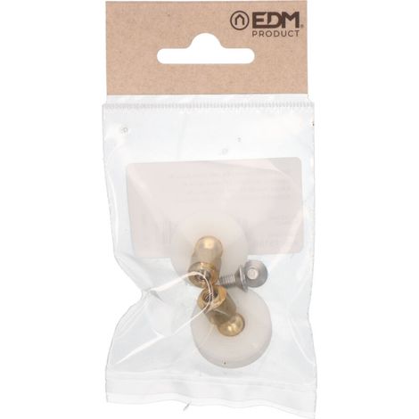 Blister con 2 rodamientos para mampara articulado rd3 ø26x9mm blister 91799 edm (1/2)