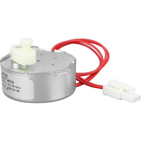 Saluaqui Motor de Tourneur d'oeuf Efficace 4W pour les Poulets, les Canards, les Oies - Moteur d'incubateur électrique avec Corps et Connecteur en Métal, Conception Rotative 100-120V (12V) (1/5)
