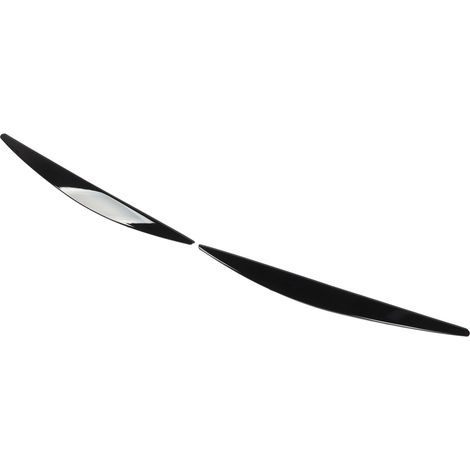 Paar farbbeständige Scheinwerferblenden (links und rechts) für Octavia MK3 (2015–2017), glänzend schwarz (1/5)