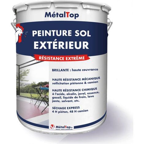 Peinture Sol Exterieur - Vert olive - RAL 6003 - 5 L - Métaltop (1/5)