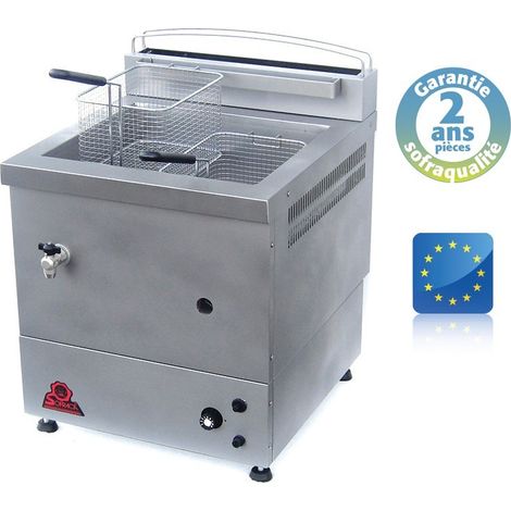Friteuse foraine gaz - spéciale surgelés - 10 Litres - Gaz Naturel - Sofraca