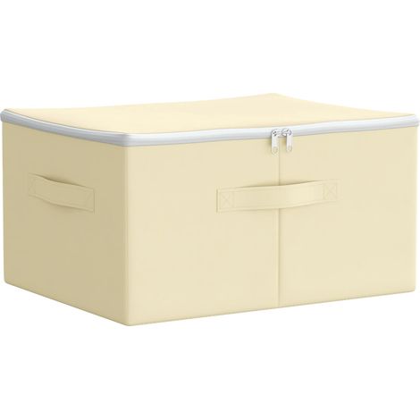 vidaXL Boîte de rangement Tissu intissé 43 x 34 x 23 cm 33,6 L Crème