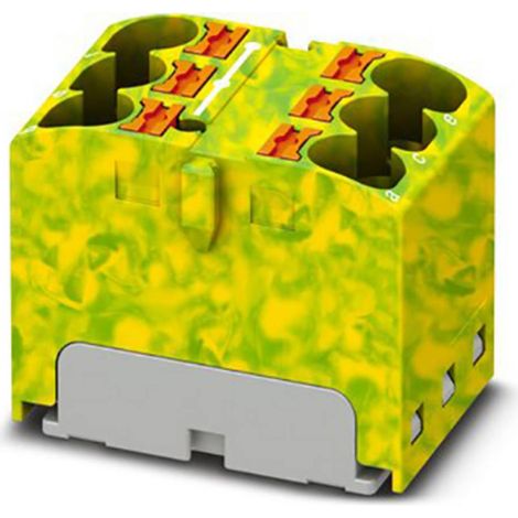 Bloc de distribution Phoenix Contact 6 voies, section de fils 24 10 AWG, 32A, 450 V ( Prix pour Paquet de 10 ) (1/3)