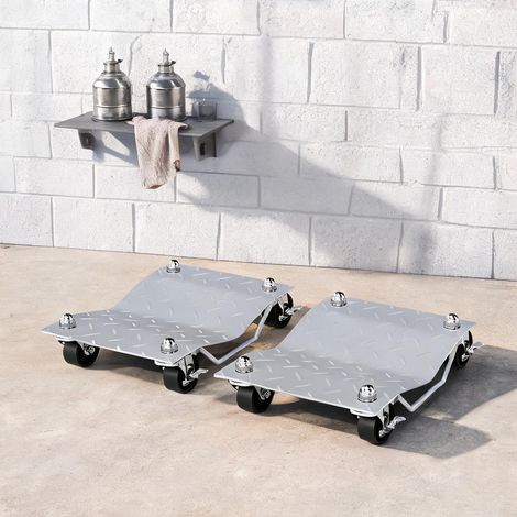 Rangierheber 2 pièces avec roulettes pour déplacer voiture acier (1/5)