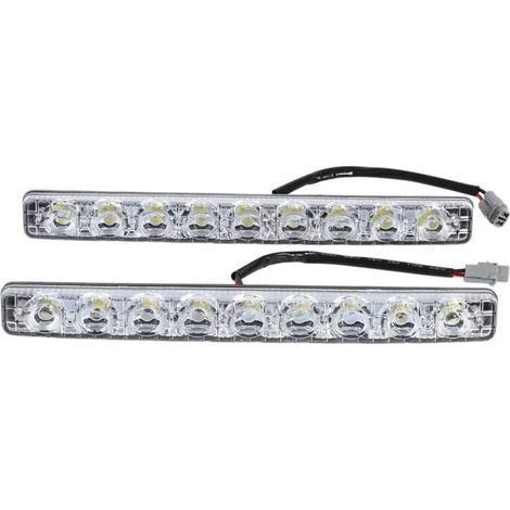 Feux Diurnes Auto Phares Avant Blanc 9LED 2 Pcs pour Voitures Lampe de Brouillard Jour YYV (1/4)