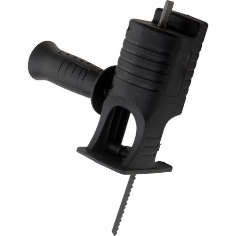 Adaptateur Perceuse en Scie, Tête de Conversion Scie Sabre avec 3 Lames, Poignée Amovible, Convertisseur pour Découpe Multi-Usage (1/5)