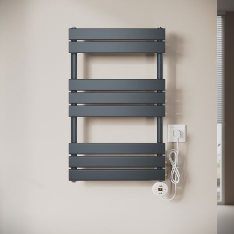 SONNI Design Heizkorper Paneelheizkörper, Intelligenter Elektrischer Handtuchhalter mit Temperaturregelung, Anthrazit 800x500mm, 400W (1/5)